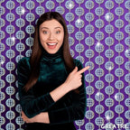 Disco Dancing Ball Shaped Party Backdrop - 3.2ft x 6.5ft - 2 Packs, alternate view 6