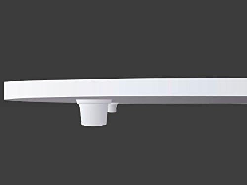 Display Cake Board Footed Round 19.6 Inch Diameter in White, alternate view 2