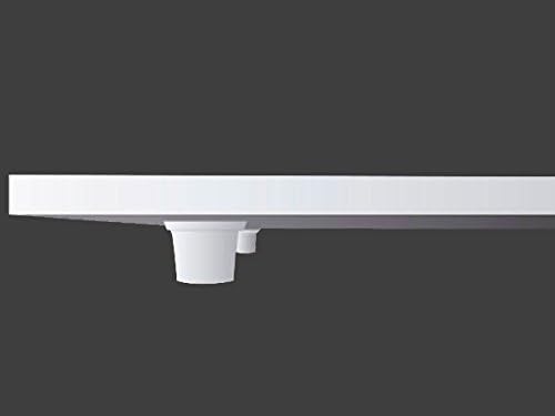 Display Cake Board Footed Round 5.9 Inch Diameter in White, alternate view 2