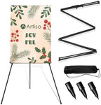 Display Easel Stand for Sign, Lightweight Tripod with Bag, Portable Adjustable Artist Easels for Outdoor