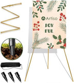 Display Easel Stand for Sign, Lightweight Tripod with Bag, Portable Adjustable Artist Easels for Outdoor