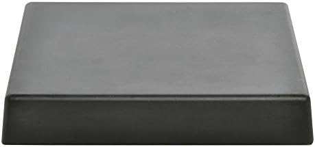 Display Riser Black Melamine Bamboo Square - 12" L x 12" W x 2" H in Black
