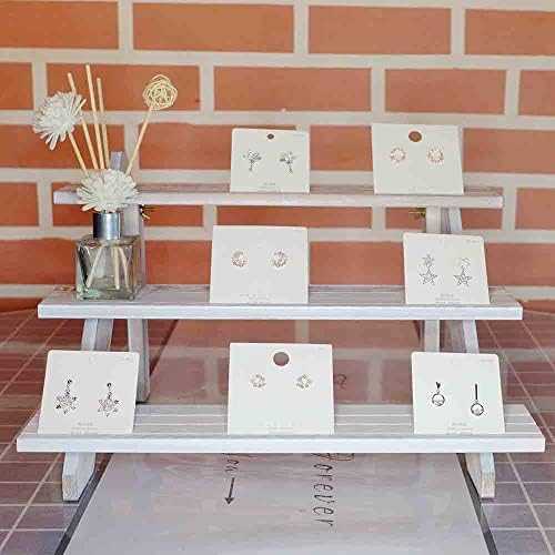 Display Riser, Earring Display Stands, Organizer For Vendor White(3tier) in White-3tier, alternate view 2