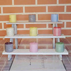 Display Riser, Earring Display Stands, Organizer For Vendor White(3tier) in White-3tier, alternate view 3