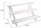 Display Riser, Earring Display Stands, Organizer For Vendor White(3tier) in White-3tier, alternate view 6