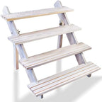 Display Riser, Earring Display Stands, Organizer For Vendor White (4tier) in White-4tier