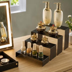 Display Risers, 8 PCS Black Cupcake Stand, Display Stand for Perfume in black, alternate view 3