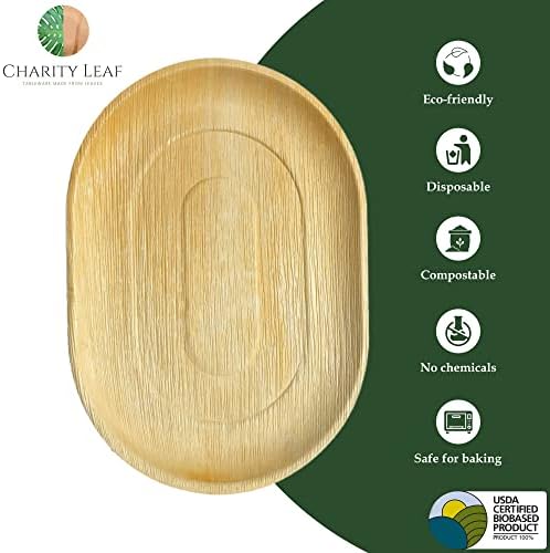 Disposable 17" x 12" Bamboo Trays (25 pieces) Bamboo Serving Platters, Disposable Boards, Dinnerware For, alternate view 3