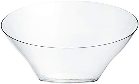 Disposable Angled Plastic Bowls Round Small Serving Bowl, Elegant for Party's, Snack, or Salad Bowl, Clear Pack, alternate