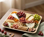 Disposable Bamboo 12" x 10" Trays (10 pieces) Bamboo Serving Platters, Disposable Boards, Dinnerware For, alternate view 2