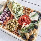 Disposable Bamboo 14" x 10" Trays (10 Pieces) Bamboo Serving Platters, Disposable Boards, Dinnerware For, alternate view 5