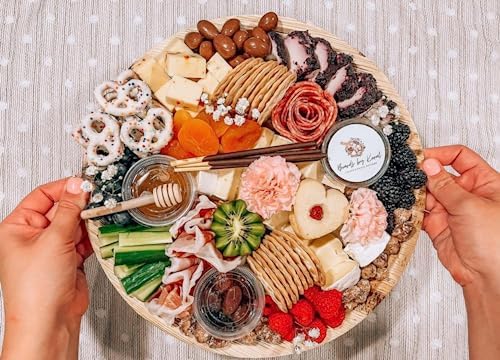 Disposable Bamboo 15" Round Trays (10 pieces) Bamboo Serving Platters, Disposable Boards, Dinnerware For, alternate view 7