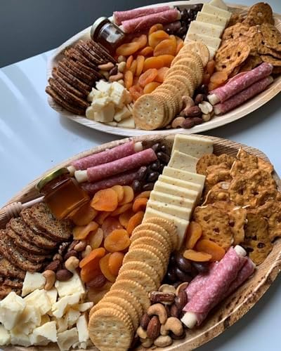 Disposable Bamboo 15" x 10" Trays (25 pieces) Bamboo Serving Platters, Disposable Boards, Dinnerware For, alternate view 7