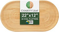 Disposable Bamboo 22" x 12" Trays (25 pieces) Bamboo Serving Platters, Disposable Boards, Dinnerware For