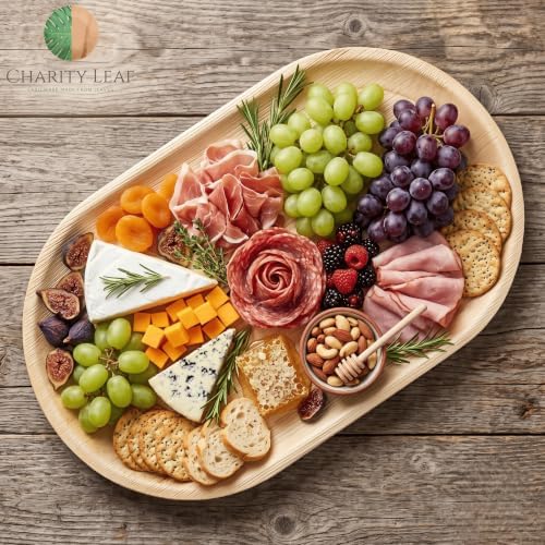 Disposable Bamboo 22" x 12" Trays (25 pieces) Bamboo Serving Platters, Disposable Boards, Dinnerware For, alternate view 2