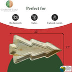 Disposable Bamboo 22"x12" Christmas Plates (5 pieces) Bamboo Serving Platters, Disposable Boards, Dinnerware For, alternate