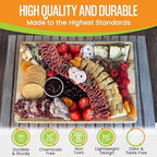 Disposable Bamboo serving trays and platters | Bamboo Tray, Plates Disposable for Parties | Charcuterie Boards, alternate