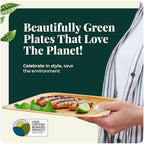 Disposable Bamboo Tray and Oval Platter Disposable Charcuterie Boards Plates and Party Platters Trays Eco, alternate view 5