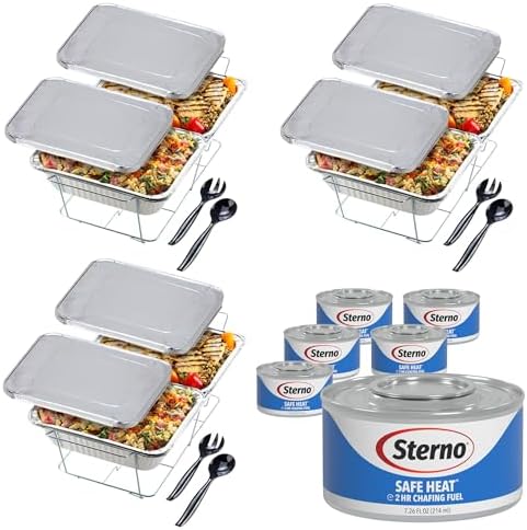 Disposable Chafing Dish Buffet Set, 30-Piece Full Size