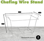 Disposable Chafing Dish Buffet Set, Food Warmers for Parties, Complete 39 Pcs of Chafing Servers with Covers, alternate view