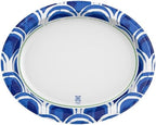 Disposable Paper Platters, 10" x 12.5", 25 Count, Large (Pack of 5) in Large (Pack of 5) in White, alternate view 2