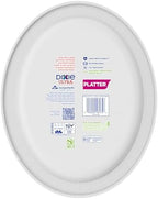 Disposable Paper Platters, 10" x 12.5", 25 Count, Large (Pack of 5) in Large (Pack of 5) in White, alternate view 4