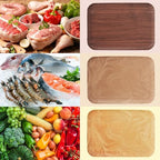 Disposable Serving Trays 18 Pack, Wood Grain Rectangular Paper Platters 13.5 x 10 inch, Large Heavy Duty Party, alternate