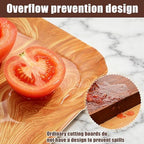 Disposable Serving Trays 18 Pack, Wood Grain Rectangular Paper Platters 13.5 x 10 inch, Large Heavy Duty Party, alternate