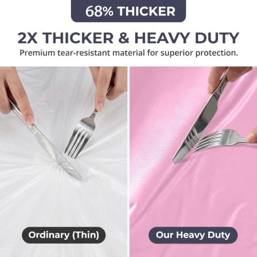 Disposable Tablecloth Roll,54x 300Ft Plastic Table Cloth with Slide Cutter in 54x 300Ft, alternate view 5