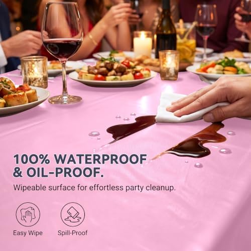 Disposable Tablecloth Roll,54x 300Ft Plastic Table Cloth with Slide Cutter in 54x 300Ft, alternate view 6