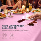 Disposable Tablecloth Roll,54x 300Ft Plastic Table Cloth with Slide Cutter in 54x 300Ft, alternate view 6