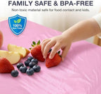 Disposable Tablecloth Roll,54x 300Ft Plastic Table Cloth with Slide Cutter in 54x 300Ft, alternate view 7