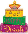 Diwali Decorations for Home, Happy Diwali Wooden Block Table Centerpieces