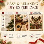 DIY Christmas Pearl Diamond Painting Art Kit with Frame, Home Wall Decor Art Craft Kit, Holiday Christmas Wall, alternate