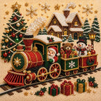 DIY Christmas Pearl Diamond Painting Art Kit with Frame, Home Wall Decor Art Craft Kit, Holiday Christmas Wall