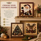 DIY Christmas Pearl Diamond Painting Art Kit with Frame, Home Wall Decor Art Craft Kit, Holiday Christmas Wall, alternate