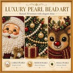 DIY Christmas Pearl Diamond Painting Art Kit with Frame, Home Wall Decor Art Craft Kit, Holiday Christmas Wall, alternate