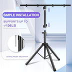 DJ Light Stand Heavy Duty Par Can Tripod T-Bar Stage Lights Stand Adjustable 39-70 Inch DJ Lighting Tripod Mount, alternate