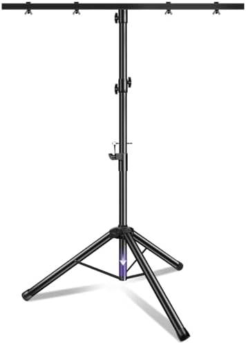 DJ Light Stand Heavy Duty Par Can Tripod T-Bar Stage Lights Stand Adjustable 39-100 Inch DJ Lighting Tripod