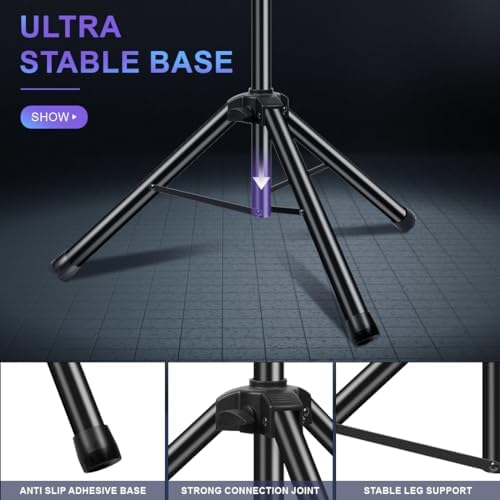 DJ Light Stand Heavy Duty Par Can Tripod T-Bar Stage Lights Stand Adjustable 39-100 Inch DJ Lighting Tripod, alternate view 5