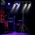 Dj Light Stand Metal Stage Tripod Stand with T Bar Crossbar Mount, alternate view 7