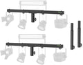 DJ Light Stand T-Bar Cross Bar with Extended Pole Mount, Set of 2