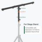 DJ Light Stand T-Bar Cross Bar with Extended Pole Mount, Set of 2, alternate view 4