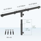 DJ Light Stand T-Bar Cross Bar with Extended Pole Mount, Set of 2, alternate view 5