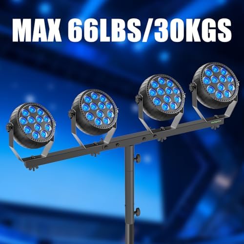 DJ Light Stand T-Bar Cross Bar with Extended Pole Mount, Set of 2, alternate view 6