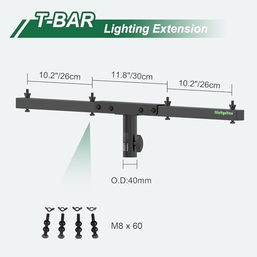 DJ Light T-Bar Extension Cross Bar Mount for Tripod Speaker Stand, alternate view 5