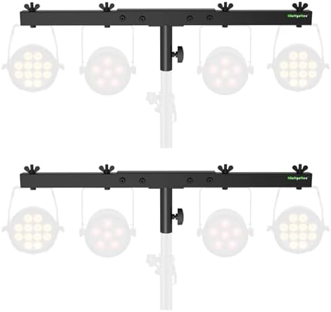 DJ Light T-Bar Extension Cross Bar Mount for Tripod Stand, 2-Pack