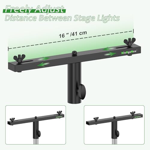 DJ Light T-Bar Extension Cross Bars Mount for Tripod Stand Mount, alternate view 5