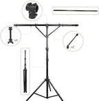 DJ Lighting Stand, Height Adjustable, 12 ft Tall, with T-Bar and Tripod Base (STLS-T12), alternate view 3
