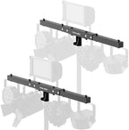 DJ Lighting T-Bar 2 Pack, 5 Lights Portable Extension Crossbar Mount 38 inches long for 35mm Tripod Stand Heavy